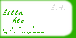 lilla ats business card
